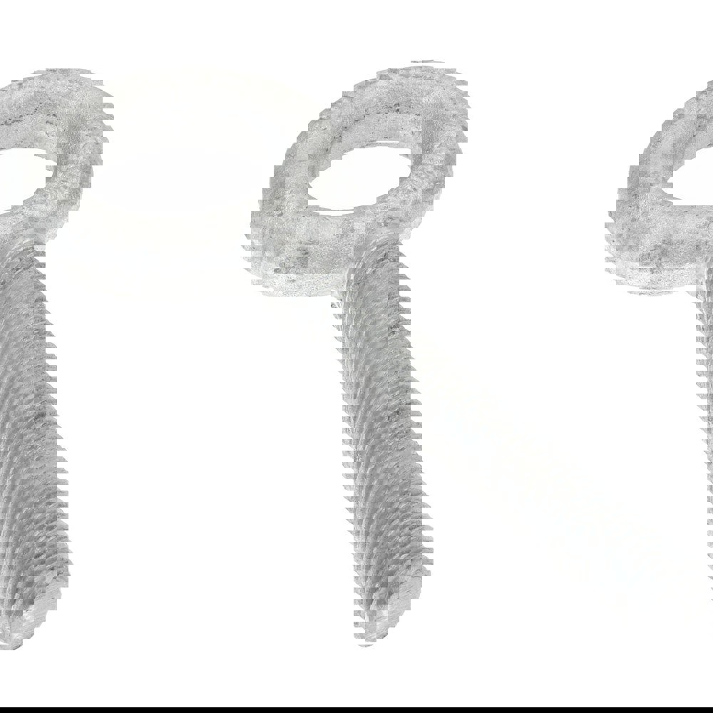 Fixed Lifting Eye Bolt: Without Shoulder, 3,200 lb Capacity, 9/16-12 Thread, Grade C-1035 Steel